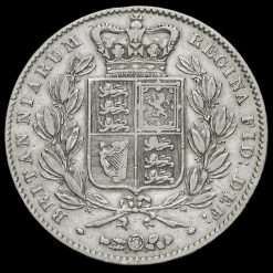 1847 Queen Victoria Young Head Silver XI Crown Reverse