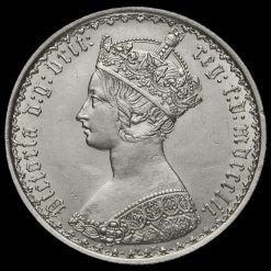 1852 Queen Victoria Gothic Florin Obverse