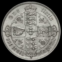 1852 Queen Victoria Gothic Florin Reverse