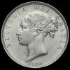 1880 Queen Victoria Young Head Silver Half Crown Obverse