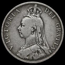 1891 Queen Victoria Jubilee Head Silver Florin Obverse