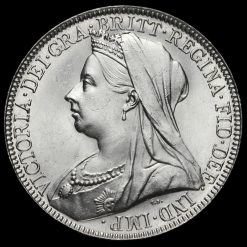 1894 Queen Victoria Veiled Head Silver Florin Obverse