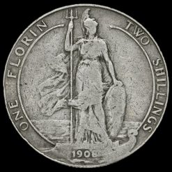 1908 Edward VII Silver Florin Reverse