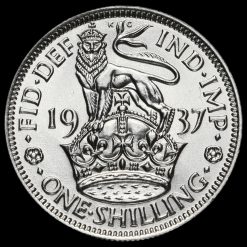 1937 George VI Silver English Shilling Reverse