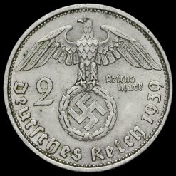 1939 Germany 2 Reichsmark Reverse