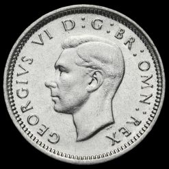 1944 George VI Silver Threepence Obverse