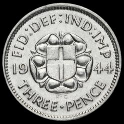 1944 George VI Silver Threepence Reverse
