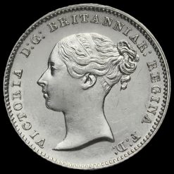 1838 Queen Victoria Young Head Silver Fourpence / Groat Obverse