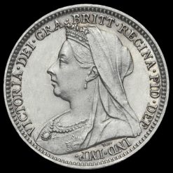 1895 Queen Victoria Veiled Head Silver Threepence Obverse