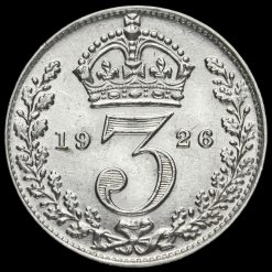 1926 George V Silver Threepence Reverse