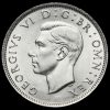 1942 George VI Silver Two Shilling Coin / Florin Obverse