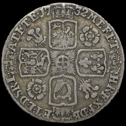 1732 George II Early Milled Silver Sixpence Reverse
