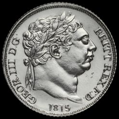 1819 George III Milled Silver Sixpence Obverse