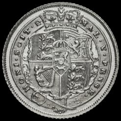 1819 George III Milled Silver Sixpence Reverse