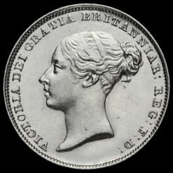 1846 Queen Victoria Young Head Silver Sixpence Obverse