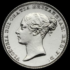 1851 Queen Victoria Young Head Silver Sixpence Obverse