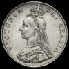1890 Queen Victoria Jubilee Head Silver Double Florin Obverse