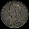 1894 Queen Victoria Veiled Head Silver LVII Crown Obverse