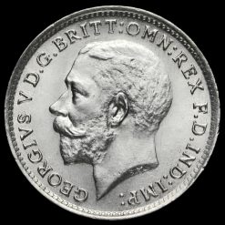 1917 George V Silver Threepence Obverse