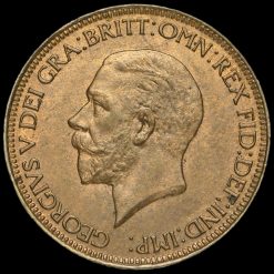 1929 George V Halfpenny Obverse