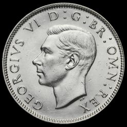 1938 George VI Silver Two Shilling Coin / Florin Obverse