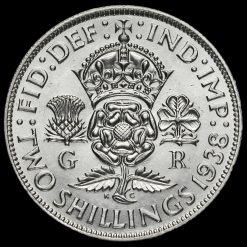 1938 George VI Silver Two Shilling Coin / Florin Reverse