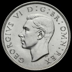 1939 George VI Silver Two Shilling Coin / Florin Obverse