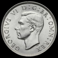 1941 George VI Silver Two Shilling Coin / Florin Obverse