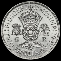 1941 George VI Silver Two Shilling Coin / Florin Reverse
