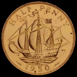 1950 George VI Proof Halfpenny Reverse