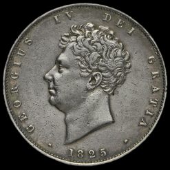 1825 George IV Milled Silver Half Crown Obverse