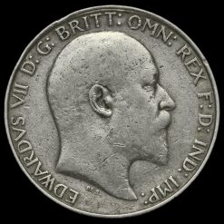 1909 Edward VII Silver Florin Obverse