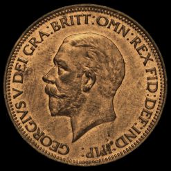 1934 George V Halfpenny Obverse