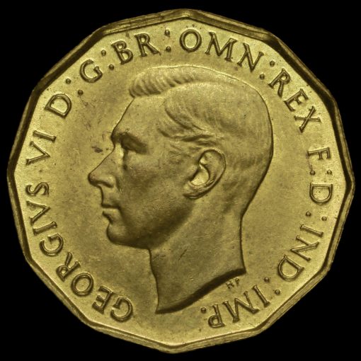 1937 George VI Brass Threepence Obverse