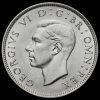 1939 George VI Silver Two Shilling Coin / Florin Obverse
