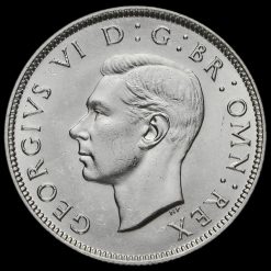 1939 George VI Silver Two Shilling Coin / Florin Obverse