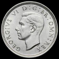 1944 George VI Silver Sixpence Obverse