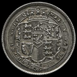 1820 George III Milled Silver Shilling Reverse