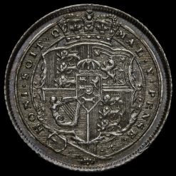 1820 George III Milled Silver Sixpence Reverse