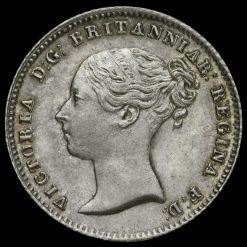 1839 Queen Victoria Silver Fourpence / Groat Obverse