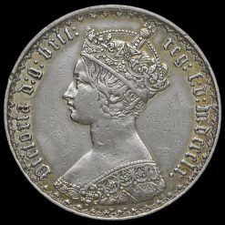 1860 Queen Victoria Gothic Florin Obverse