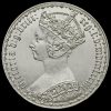 1883 Queen Victoria Gothic Florin Obverse