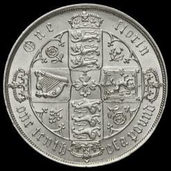 1883 Queen Victoria Gothic Florin Reverse
