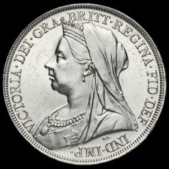 1897 Queen Victoria Veiled Head Silver LX Crown Obverse