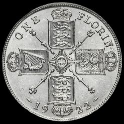 1922 George V Silver Florin Reverse