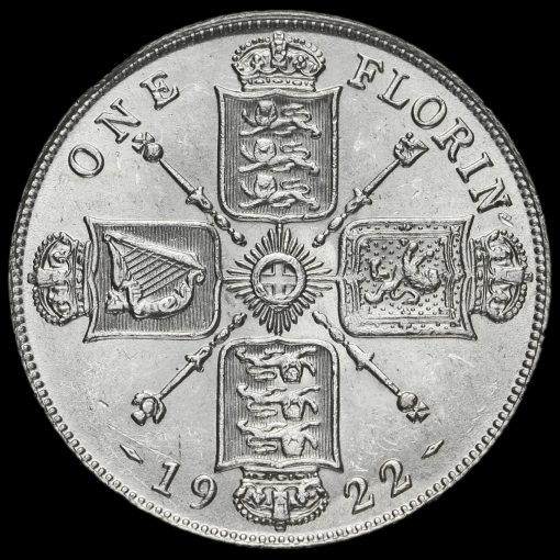 1922 George V Silver Florin Reverse