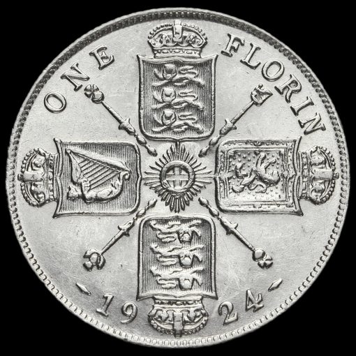 1924 George V Silver Florin Reverse
