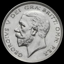 1934 George V Silver Half Crown Obverse