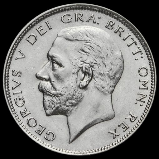 1934 George V Silver Half Crown Obverse