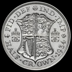1934 George V Silver Half Crown Reverse